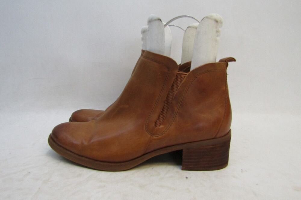 Korks Womens Size 10 M Brown Leather Chelsea Fashion Ankle Boots Booties